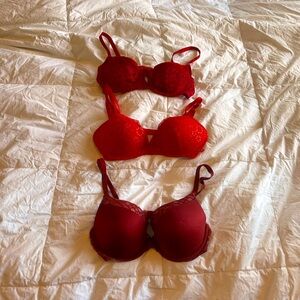 Red Bras - 3 pack